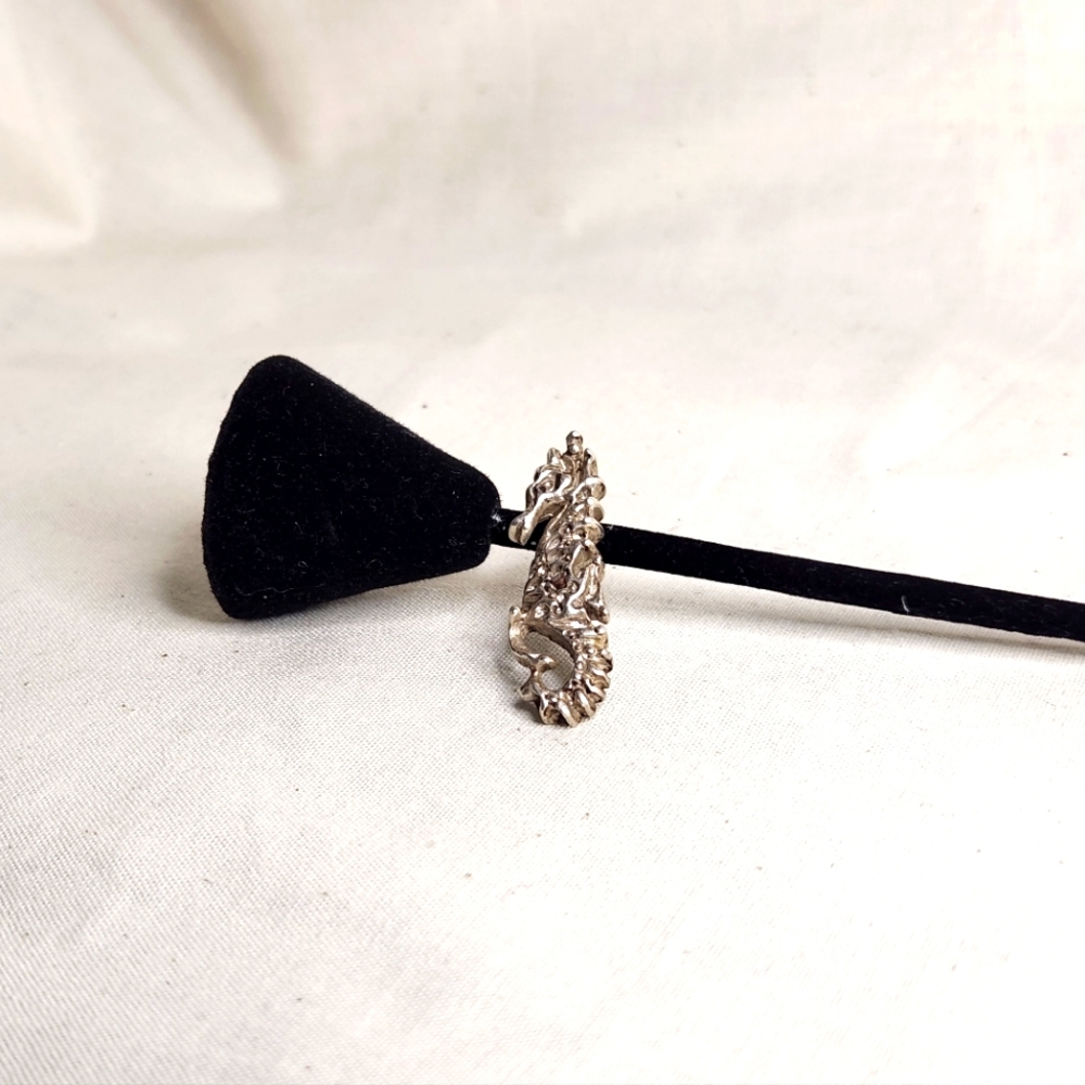 Handmade seahorse charm
